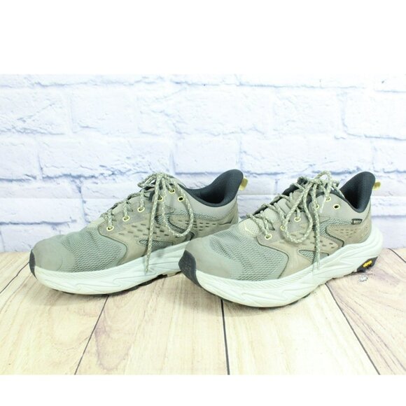 Hoka One One Anacapa 2 Olive Green Nylon Gore-Tex Running Sneaker Shoes Size 8 D - Picture 2 of 9